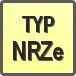 Piktogram - Typ: NRZe